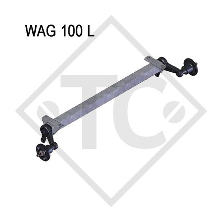 Assale sfrenato 1000kg tipo di assale WAG 100 L/64 3205445-2