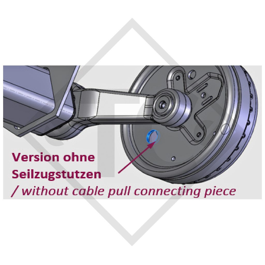 Bowdenzug 8601978 einhängbar, Gewinde M6 und Kugelmutter, ohne Seilzugstutzen