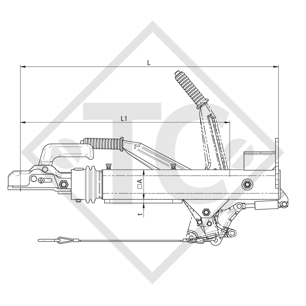 Auflaufeinrichtung V Typ W 35 / 35.2, 1750 bis 3000kg, HUMBAUR