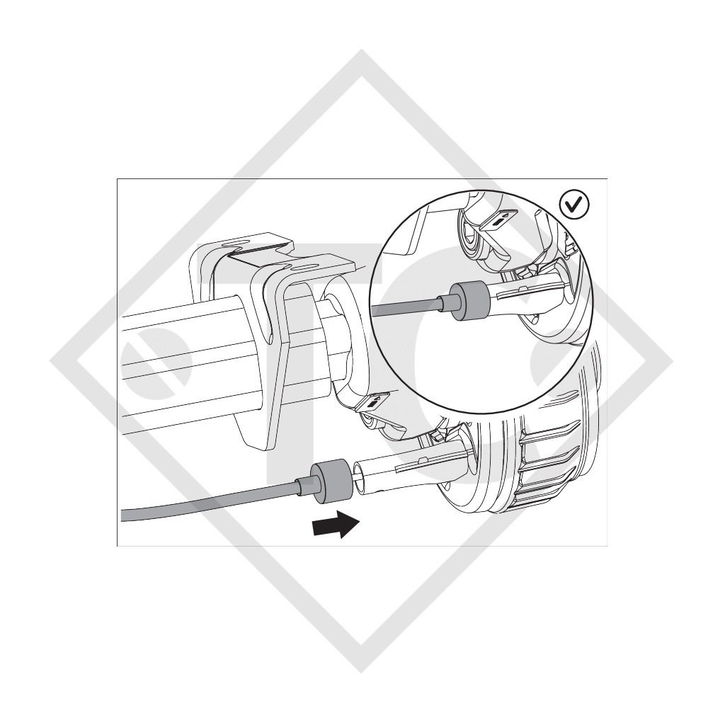 Cavo bowden 05.089.33.83.0 agganciabili con filettatura M8