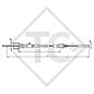 Câble de frein 05.089.80.58.0 avec accrochage filetage M8, avec graisseur