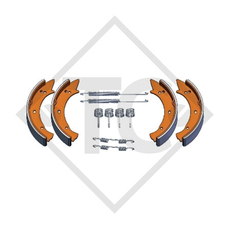 Ceppi freno, freno ruota W 205 RS, dimensioni 200x50mm