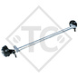 Achse gebremst 1500kg Achstyp DB 1505, 45.27.358.003 - NACHBAU, DA ORIGINAL NICHT MEHR LIEFERBAR!