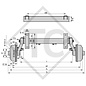 Achse gebremst 1500kg Achstyp DB 1505, 45.27.358.003 - NACHBAU DA ORIGINAL NICHT MEHR LIEFERBAR!