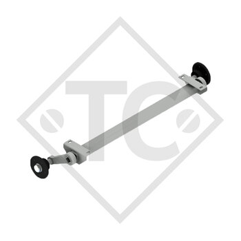 Essieu 750kg non freiné type d'essieu CB 755, 46.14.000.047
