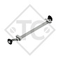 / SCHLEGL Unbraked axle 750kg SWING axle type CB 755, 46.14.000.047