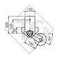 Eje sin freno 750kg PLUS OPTIMA tipo de eje 700-5, HUMBAUR HU75