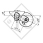 Braked axle 1300kg EURO Compact axle type B 1200-6