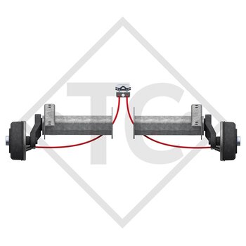 Demi-essieux freinés 1600kg type d'essieu B 1600-1 (paire) SEICO