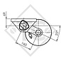 Demi-essieux freinés 1600kg type d'essieu B 1600-1 (paire) SEICO