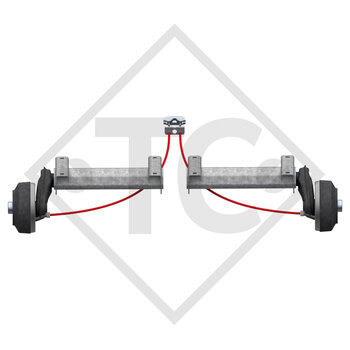 Braked half axles 1300kg axle type B 1200-5