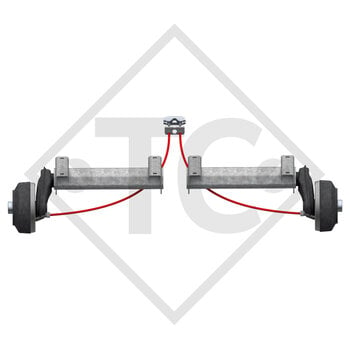 Semi assale frenato 1300kg tipo di assale B 1200-5