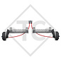 Braked half axles 1300kg axle type B 1200-5