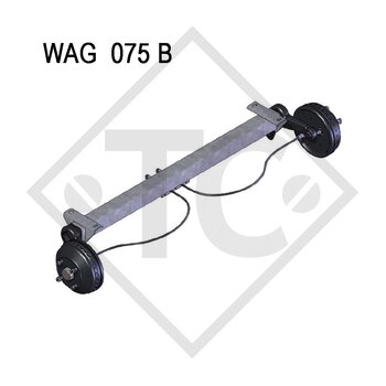 Braked axle 750kg axle type WAG 075 B