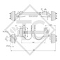 Achse gebremst 850kg Achstyp WAG 085 B