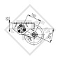 Eje con freno  1300kg EURO-Compact tipo de eje B 1200-5