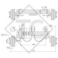 Braked axle 1800kg axle type WAG 180 B