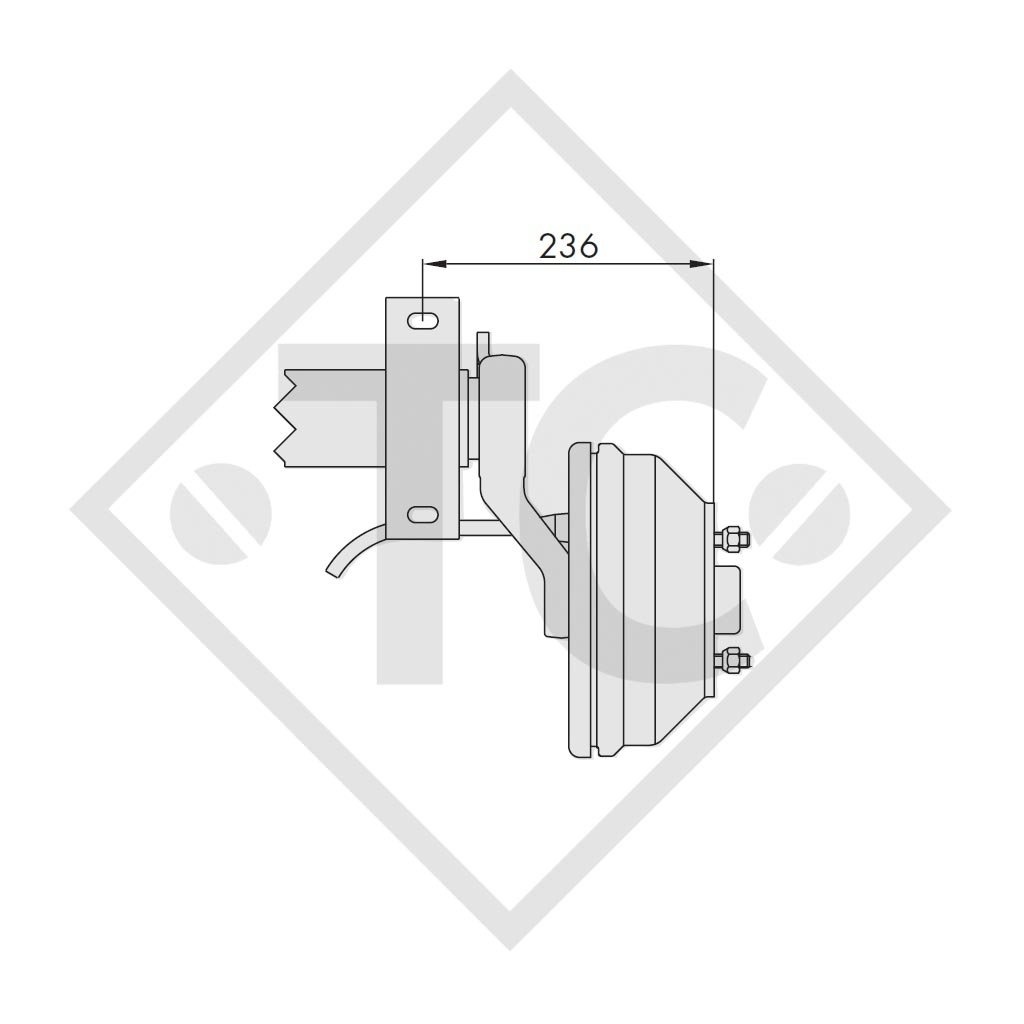 Assale frenato 1500kg tipo di assale WAG 150 B