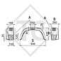 Mudguard, single axle trailer, plastic without mud flap, type SA 260 suitable for all common trailer types