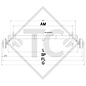 Eje con freno 1900kg tipo de eje DB 1905, 45.34.368.002