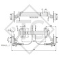 Braked axle 1350kg axle type WAG 135 BS