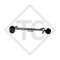 Braked axle 1400kg axle type SB14, 46.21.379.451, HUMBAUR