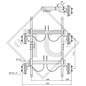 Conjuntos ejes tándem con freno 1700kg tipo de eje WAGT 17