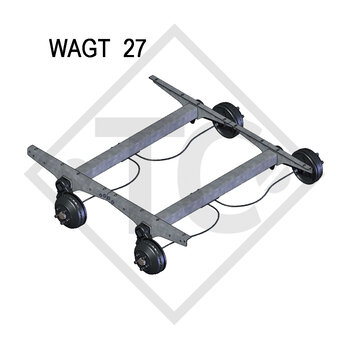 Essieu tandem freiné 2700kg type d'essieu WAGT 27