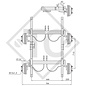 Conjuntos ejes tándem con freno 1700kg tipo de eje WAGT 17