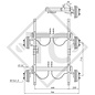 Conjuntos ejes tándem con freno 2700kg tipo de eje WAGT 27