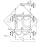 Conjuntos ejes tándem con freno 2700kg tipo de eje WAGT 27