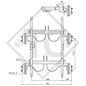 Braked tandem axle unit 3000kg axle type WAGT 30