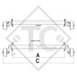 Achse gebremst 1500kg EURO1  Achstyp B 1600-3 - KNAUS Wohnwagen
