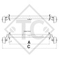 Assale frenato 1500kg EURO1 tipo di assale B 1600-3 - KNAUS caravan