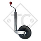 Jockey wheel ø48mm round Compact, 1222556, for caravans, car trailers, machines for building industry