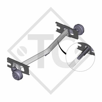 Braked axle 1700kg EURO1 axle type DELTA SIN 14-3, ADRIA ALTEA 542PK