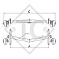 Assale frenato 1700kg EURO1 tipo di assale DELTA SIN 14-3, ADRIA ALTEA 542 PK