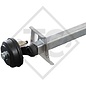 Braked axle SWING V-TEC 1500kg axle type SCB 1505, 46.27.379.908, 4013631 - Dethleffs 530 TK