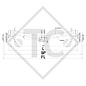 Essieu SWING V-TEC 1500kg freiné type d'essieu SCB 1505, 46.27.379.908, 4013631 - Dethleffs 530 TK