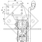 Commande de freinage avec semelle en V type ZAF 1.6-3, 750 à 1500kg, 48.27.581.029