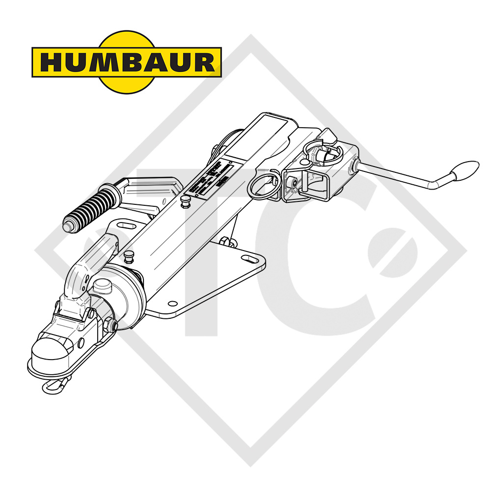 Auflaufeinrichtung V Typ WAP 15.1, 750 bis 1500kg - Humbaur