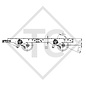 Gruppo tandema assale frenato 3000kg EURO1 tipo di assale 2xB 1600-1