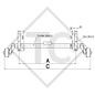 Braked axle 750kg EURO1 axle type B 850-2