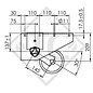 Assale sfrenato 750kg PLUS OPTIMA tipo di assale 700-5 con staffa e supporto alta