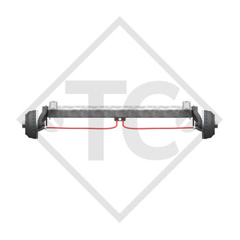 Braked axle 1400kg axle type SB14
