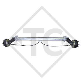 Braked axle 900kg EURO COMPACT axle type B 850-5 - Thule