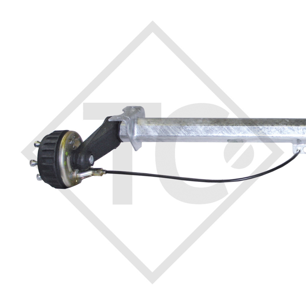 Braked axle 900kg EURO COMPACT axle type B 850-5 - Thule