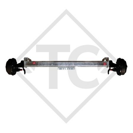 Essieu 1500kg freiné type d'essieu SB15 - 46.27.379.266