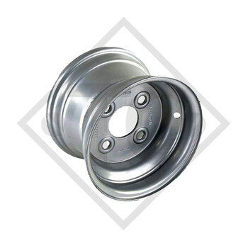 Trailer rim 4.00Bx12 H2, 4/60/100, ET 0