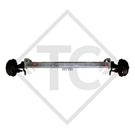 Braked axle SWING 1350kg axle type CB 1355, 46.25.379.158